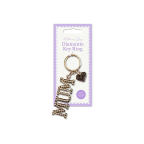 Mum Diamante Keyring - Quantities of 12 Wholesale