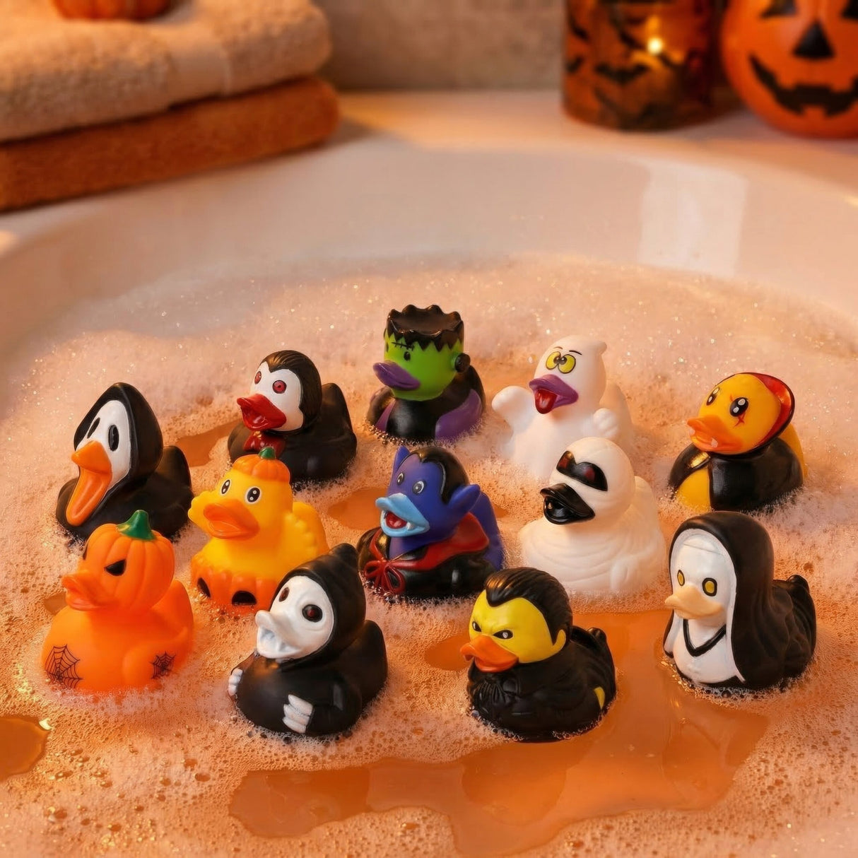 Mini Scary Halloween Rubber Ducks (5cm) Sold in Quantities of 12 Wholesale