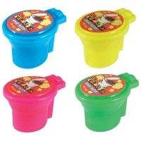 Large Putty Noise Toilet in assorted bright colors.