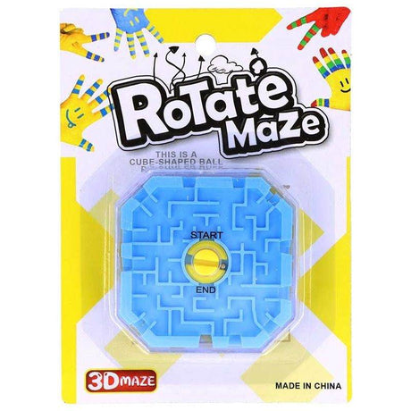 Puzzle Maze 3D toy, blue, 6.8cm x 1.5cm, challenging spatial skills.