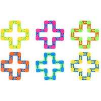 Wacky Tracks Puzzle Sensory Toy forming colorful geometric shapes.