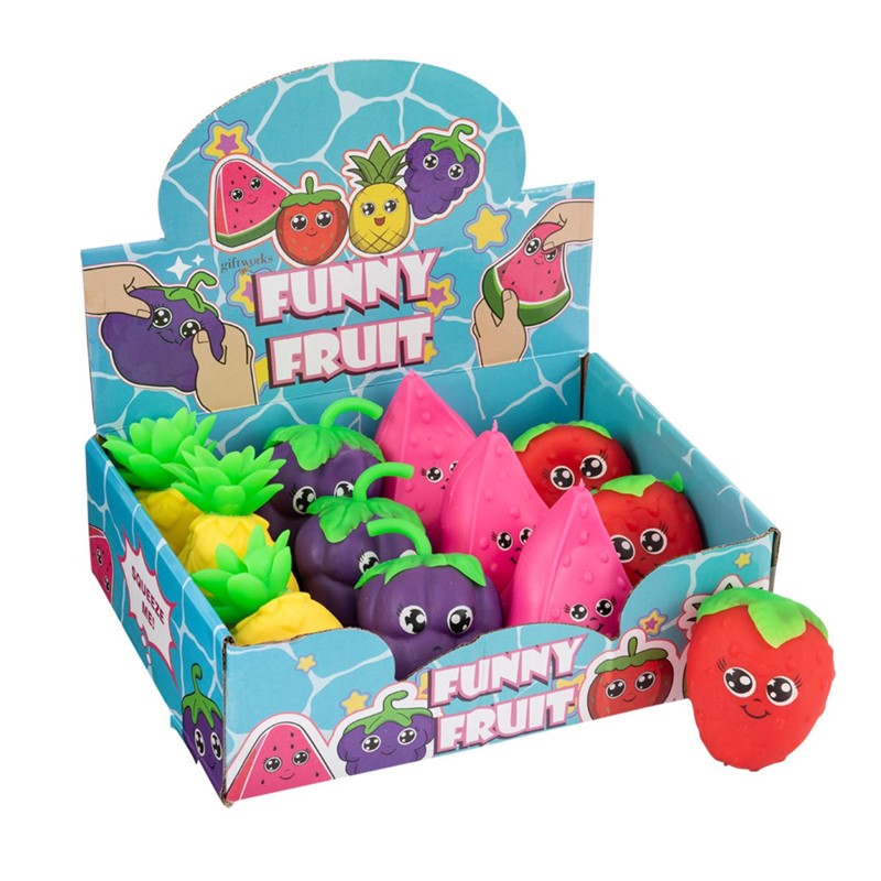 11cm Funny Fruit Squish Quantities of 12