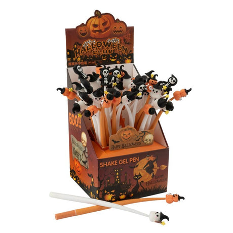 24cm Gel Pens Halloween Quantities of 48 Wholesale
