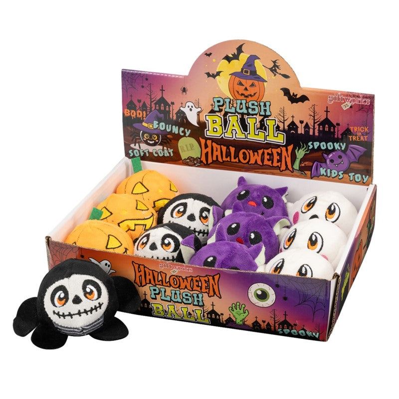 7cm Halloween Bouncing Plush Ball Quantities of 12