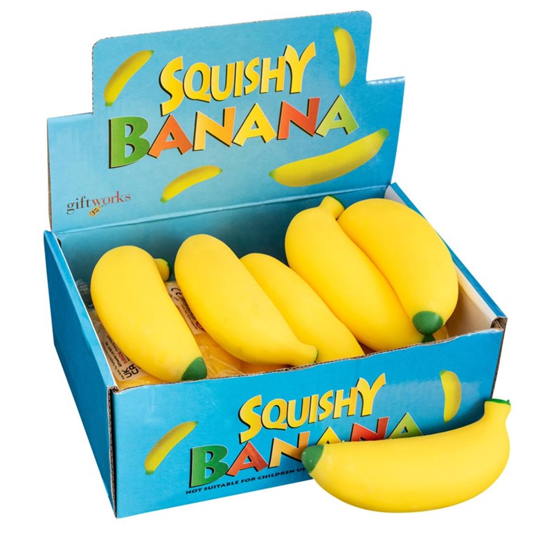 13cm Squishy Banana Quantities of 12