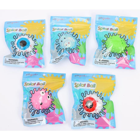 5.5cm Assorted Splat Balls Quantities of 12 Wholesale