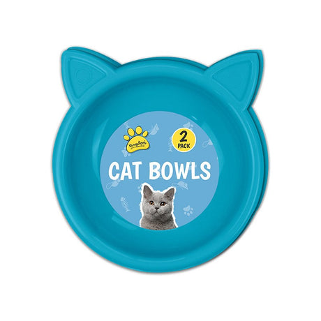 Plastic Cat Bowl Blue Loose Quantities of 40 Wholesale