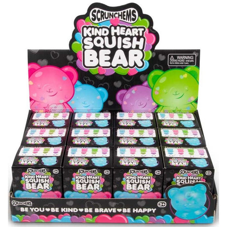 Scrunchems Kind Hear Squish Bear Quantities of 12 Wholesale