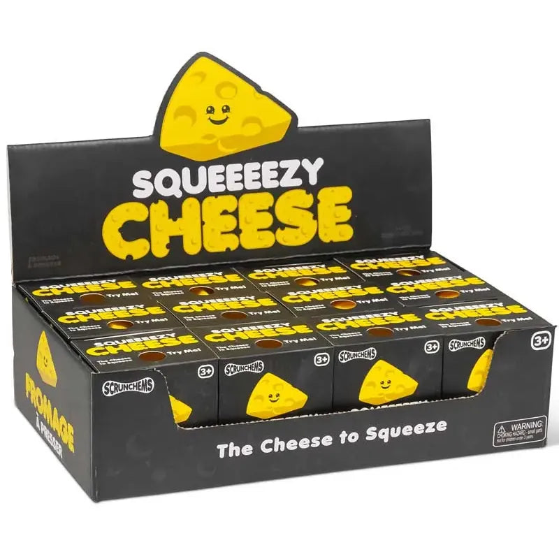 Scrunchems Squishy Cheese Quantities of 12 Wholesale