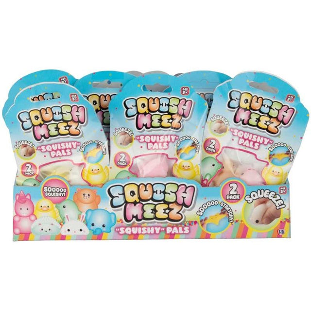 2 Piece Pack Squishy Pals Quantities of 36 Wholesale