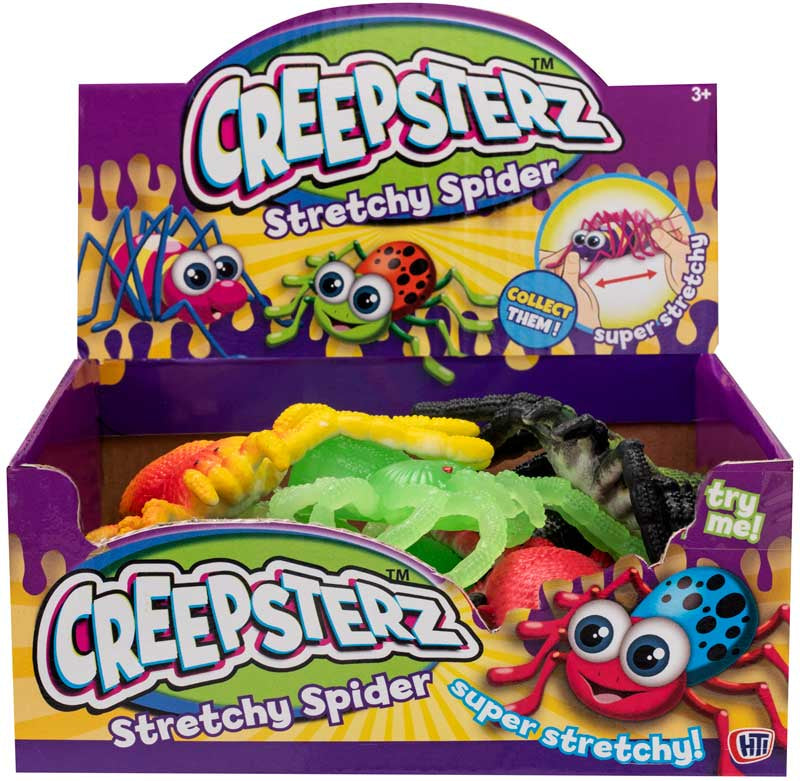 Creepsterz Stretchy Spider - Quantities of 12