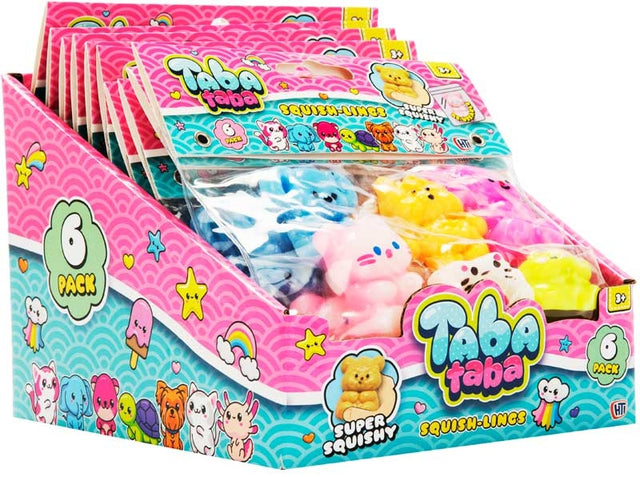6 in a pack Squish-lings Quantities of 12 Wholesale