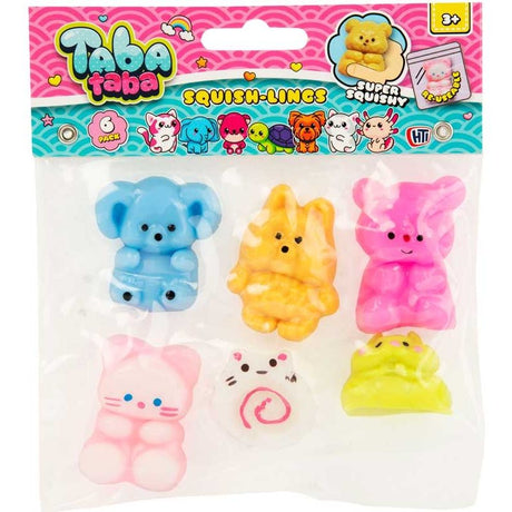 6 in a pack Squish-lings Quantities of 12 Wholesale