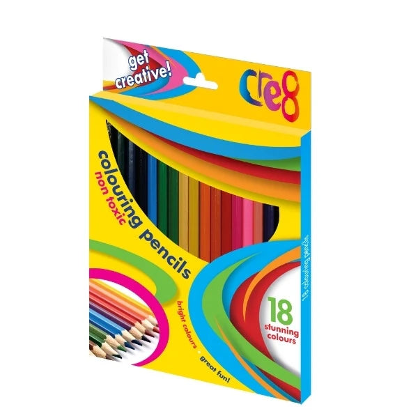 Pack of 18 Colouring Pencils quantities of 19 Wholesale